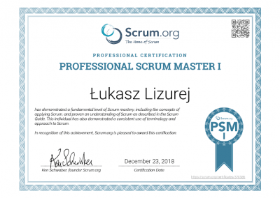 Scrum.org - Professional Scrum Master I
